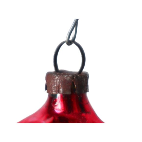 Vintage Mercury Glass House Christmas Tree Ornament 1930s - Picture 3 of 4